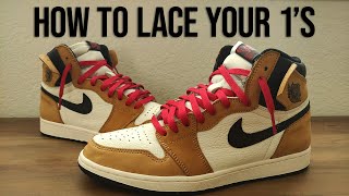 How to Lace Jordan 1s  The BEST Way to Loose Lace [upl. by Constancy181]