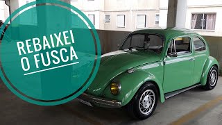 Rebaixei meu Fusca 77  Velha escola Brasil 🇧🇷🏁 [upl. by Anelrahs]