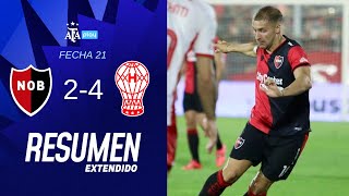 Newells Old Boys 2 vs 4 Huracan  TorneoBetano  Resumen Extendido  Fecha 21 [upl. by Yttel]