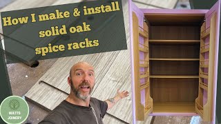 How to build and install an Oak spice rack 4K [upl. by Ahsercul475]