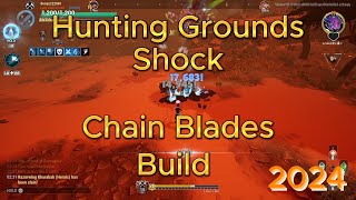 Dauntless  ⚡⚡Hunting Grounds Shock Chain Blades Build 2024⚡⚡ [upl. by Aicelf639]