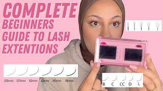 LASH EXTENSIONS BEGINNERS GUIDE Ep1 Curls Diameters ampVolume Safety Very Detailed [upl. by Ingemar479]