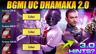 BGMI UC DHAMAKA 20  GET MORE BONUS UC FOR FREE  30 UPDATE OFFICIAL HINTS IS HERE 😍 [upl. by Kent]