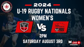 Canadian Womens Rugby U19 Championships Atlantic vs Alberta August 3rd [upl. by Ailyt]