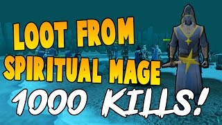 Runescape 2016  Loot From 1000 Spiritual Mage Kills [upl. by Ibbor]