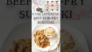 Sukiyaki Japanese Beef Stir Fry with Vegetables  Quick amp Easy Family dinner Short [upl. by Graybill]