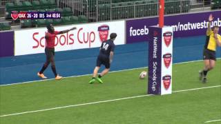 Highlights  Natwest Schools Cup 2015 U15 Vase Oakham School Vs Bishop Wordsworths Grammar [upl. by Iaj223]