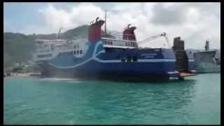 KMP Batumandi Launching at Daya Radar Utama Shipyard Lampung  Indonesia Ferry [upl. by Adnwahsor]