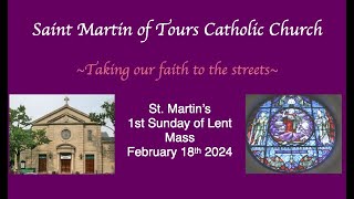 St Martins Sunday Mass February 18 2024 [upl. by Brom]