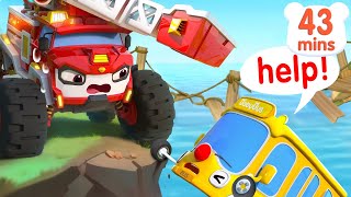 🚌Little Bus Rescue Mission  Wheels on the Bus  Car Cartoon  Nursery Rhymes amp Kids Songs  BabyBus [upl. by Ylera]