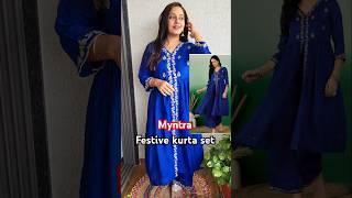 Myntra kurta set haul kurtaset myntrahaul myntrakurtasethaullatest ytshorts shortsfeed festive [upl. by Tiphany]