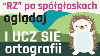 ORTOGRAFIA NA WESOŁO  Pisownia quotRZquot po spółgłoskach p b d k g t j w ch  NAUKA PRZEZ ZABAWĘ [upl. by Notgnillew]