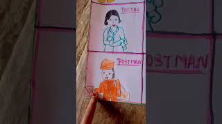 Community helpers drawing  shorts  video 🤣😛 [upl. by Ennayelhsa]