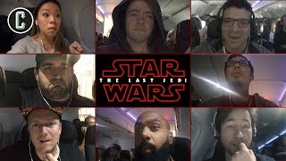 Star Wars The Last Jedi Trailer Reaction at 35000 Feet  Inside an Airplane [upl. by Ardelle416]