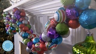 Holiday DIY Colorful Ornament Garland  Martha Stewart [upl. by Allenaj]