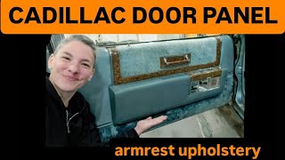 Cadillac Door Panel Armrests Get Upholstered [upl. by Esilana471]