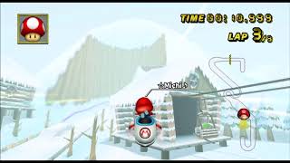 Mario Kart Wii 4100cc TAS DK Snowboard Cross 35157 [upl. by Skerl]