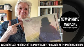 Wishbone Ash Argus 50th anniversary 7 Disc Box Set  Unboxing Review [upl. by Ecnarret]