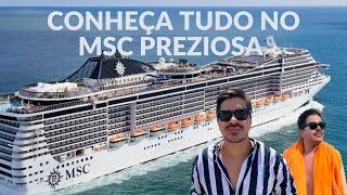 Tudo por dentro do CRUZEIRO MSC PREZIOSA 2023  Rafael Lifestyle [upl. by Enyahc]