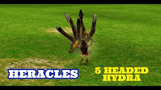 Age of Mythology HeraclesAge 4 vs 5 headed hydra [upl. by Sreip]