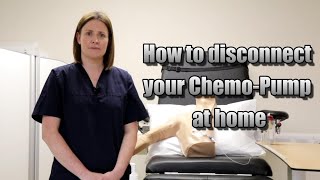 How to disconnect your Chemo Pump at home [upl. by Nevram]