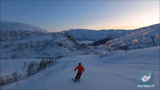 Magic February evening in Eikedalen Skisenter 2023 [upl. by Lefkowitz]