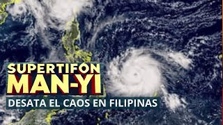 Supertifón Manyi Devasta Filipinas Impacto Catastrófico y Miles de Evacuados [upl. by Elleynad]