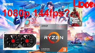 Ryzen 3 3200g RX 580 8GB Fortnite Chapter 2 Season 3  Low Epic 1080p  GTA V high settings [upl. by Brest]