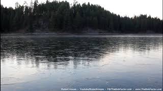 Strange Sounds From Skipping Rocks On A Frozen Lake [upl. by Hacceber]