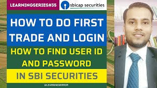 How to Login First time in SBI Securities  First Time Password Reset in SBI Securities [upl. by Evets]