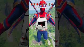 Superheroes Cars vs SpiderMan 🔥😱 BeamNGDrive beamngdrive beamngshorts beamng spiderman cars [upl. by Minabe110]