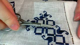 Dovo Hardanger Scissors Cutting Demonstration [upl. by Arihppas]