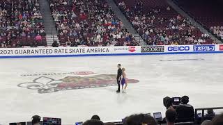 Alexa Knierim Brandon Frazier Pairs freeskate Skate America 2021 [upl. by Adnanref]