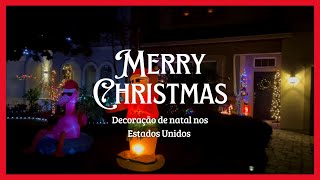 Tour Casas Decoradas Para o Natal Nos Estados Unidos [upl. by Kilmarx]