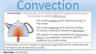 iGCSE PhysicsThermal Energy Transfer [upl. by Lindly]