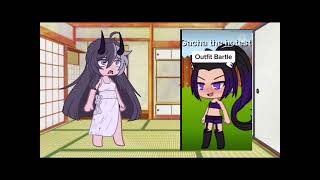 Gacha outfit battle with A Baddie gacha capcut gachaheatisbad [upl. by Acenom]