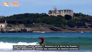 SomoLoredo beach  Cantabria  Surfing holidays in Northern Spain [upl. by Inoy249]