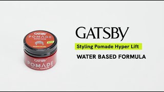 ⁠GATSBY Styling Pomade HYPER LIFT [upl. by Onaireves517]