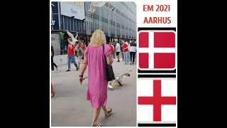 EM FODBOLD 2021DENMARK ENGLAND EXCITEMENT IN AARHUS 😂 [upl. by Sigsmond561]