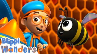 Blippi Wonders  Honey Bees  Blippi Animated Series  Cartoons For Kids [upl. by Risser]