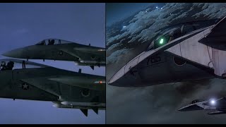 WarGames 1983 F16 scramble which inspired the Wyvern intercept in Patlabor 2 The Movie [upl. by Suiramaj]