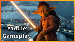 Yaddle Gameplay Star Wars Battlefront 2 [upl. by Nemajneb654]