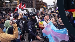 Identité de genre  des manifestations partout au Canada [upl. by Assirt]