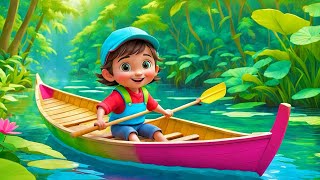 Row Row Row Your Boat Nursery Rhyme Song for Kids [upl. by Remmer]