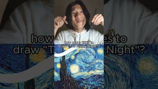 How many Lines to draw the Starry Starry Night [upl. by Damiani]