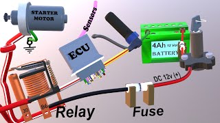 hero Self Start Wiring Connection Starter MotorRelay Switch Wiring [upl. by Ialohcin30]