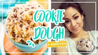 5 MINUTEN COOKIE DOUGH REZEPT 🍪🔥 ohne EI  AnnKath beauty [upl. by Neau]