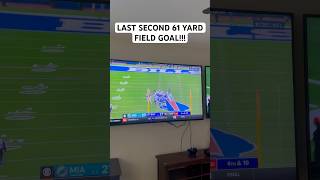 BILLS GAME WINNER trending reaction tylerbass joshallen fieldgoal gamewinner bills dolphins [upl. by Nilde]