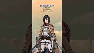 Mikasa Quick Chat AotT Mobile Legends [upl. by Arimas]