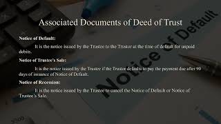 Title Search  Associate Documents of Deed of Trust  Mortgage  Voluntary Encumbrance  US Mortgage [upl. by Nollek164]